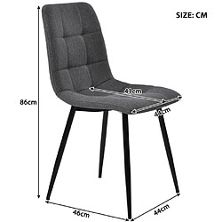Merax Table à Manger Extensible 140/180x80cm-industriel-structure Acier Robust-blanc pas cher