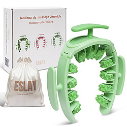 ESLAY - Rouleau de massage anticellulite manuel Amovible - Vert