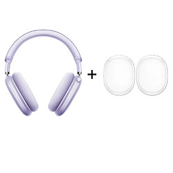 SOUNDSWEALTH Picun F8 Pro ANC – Casque Sans Fil Audio Spatial 3D & ANC -52 dB - Purple + coque