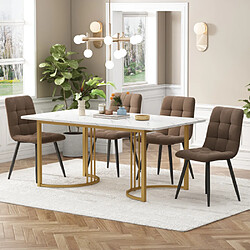 Avis Merax Table à Manger Extensible 140/180x80cm-industriel-structure Acier Robust-naturel