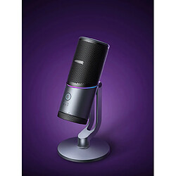 Microphone USB UGREEN avec Modes RGB, Professionnel - Gris
