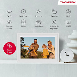 Acheter Thomson Cadre Photo Intelligent 10 Pouces Blanc, Fixation Murale, Wifi