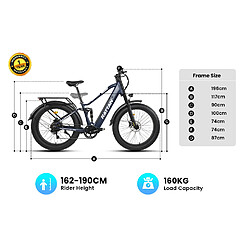 Avis RATTAN Vélo Électrique Pathfinder Pro 48V 750W Batterie 18Ah Autonomie 120km Suspension Intégrale