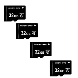Inovalley Lot de 4 cartes Micro SDHC TF 32Go