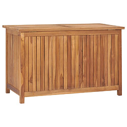 Avis Helloshop26 Coffre boîte meuble de jardin rangement 90 x 50 x 58 cm bois de teck solide 02_0013054