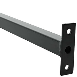 Avis vidaXL Barre de sécurité de fenêtre réglable 3 pcs Noir Acier