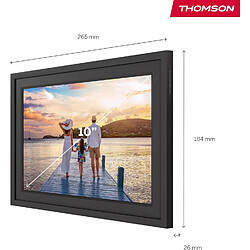 Thomson Cadre Photo Intelligent 10 Pouces, Noir, Fixation Murale, Wi-fi