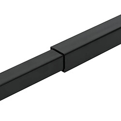 Acheter vidaXL Barre de sécurité de fenêtre réglable 3 pcs Noir Acier