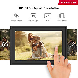 Acheter Thomson Cadre Photo Intelligent 10 Pouces, Noir, Fixation Murale, Wi-fi
