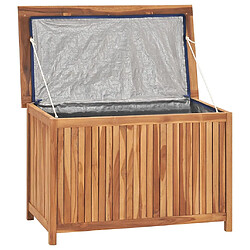 Acheter Helloshop26 Coffre boîte meuble de jardin rangement 90 x 50 x 58 cm bois de teck solide 02_0013054