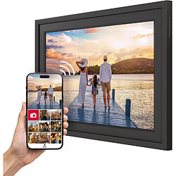 Thomson Cadre Photo Intelligent 10 Pouces, Noir, Fixation Murale, Wi-fi