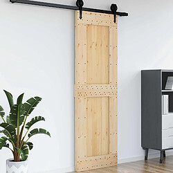 vidaXL Porte NARVIK Naturel 70 x 210 cm Bois de pin massif