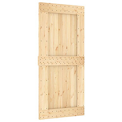 vidaXL Porte NARVIK Naturel 95 x 210 cm Bois de pin massif