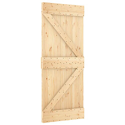 vidaXL Porte NARVIK Naturel 85 x 210 cm Bois de pin massif