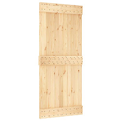 vidaXL Porte NARVIK Naturel 90 x 210 cm Bois de pin massif