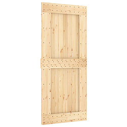 vidaXL Porte NARVIK Naturel 90 x 210 cm Bois de pin massif