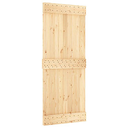 vidaXL Porte NARVIK Naturel 85 x 210 cm Bois de pin massif