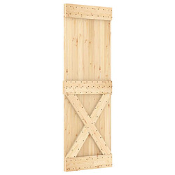 vidaXL Porte NARVIK Naturel 70 x 210 cm Bois de pin massif