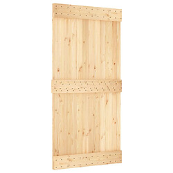 vidaXL Porte NARVIK Naturel 100 x 210 cm Bois de pin massif