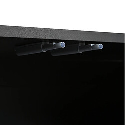 Acheter modfu Meuble TV noir 175x38x56 cm avec 4 portes