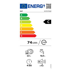 Lave-vaisselle 60cm 14 couverts 42db blanc - S275HTX06E - N50 - NEFF