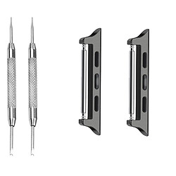 INF Connecteur de bracelet de montre noir pour Apple Watch 45-22 mm 