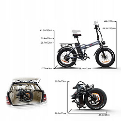Acheter Vélo Électrique Pliable DRVETION AT20,1000W, Autonomie 85km, Batterie Samsung 15Ah, 45km/h