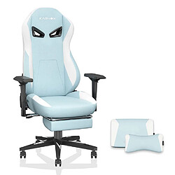 Pugsdrly Fauteuil de jeu ergonomique pour adulte - Bleu clair