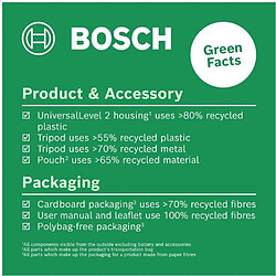 Lignes laser Bosch Universal Niveau 2 - Rouge + Kit