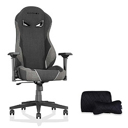 Pugsdrly Fauteuil de gaming ergonomique pour adulte - Gris
