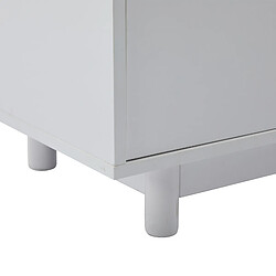 Acheter modfu Meuble TV blanc brillant 175x38x51 cm, avec LED