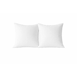 Mortreux Lot de 2 oreillers blancs - Moelleux - 60x60 - Coton - 31147