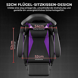 Acheter Pugsdrly Fauteuil gaming ergonomique - Couleurs noir et violet