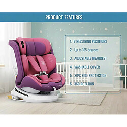 Avis Siège auto BUF BOOF® P100 i-Size UnicornPink 40–150 cm, orientable 360°, ISOFIX