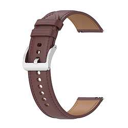 INF Bracelet en cuir de qualité supérieure pour montre Xiaomi Watch S4 DarkBrown 22 mm