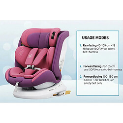 Siège auto BUF BOOF® P100 i-Size UnicornPink 40–150 cm, orientable 360°, ISOFIX pas cher