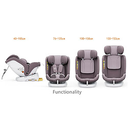 Siège auto BUF BOOF® P100 i-Size LightRed 40–150 cm, orientable 360°, ISOFIX pas cher