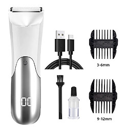 INF Tondeuse Électrique Intime en Céramique avec Écran Digital - Rechargeable & Étanche White