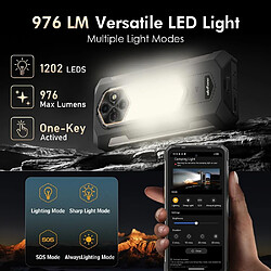 Acheter Ulefone Rugking 5 Pro Android 16 Smartphone Portable Incassable 256Go 22000mAh