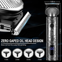 Hatteker RFC-5618 Tondeuse Barbe 6en1 Gris pas cher