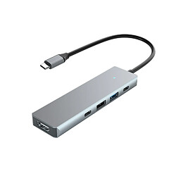 INF Hub USB-C 9 en 1 avec HDMI, chargement PD et lecteur de carte SD/TF