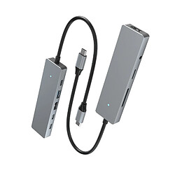 INF Hub USB-C 9 en 1 avec HDMI, chargement PD et lecteur de carte SD/TF