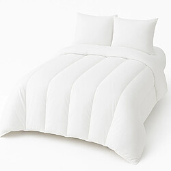 Mortreux Couette Blanche Coton Percale 91 fils - Tempérée - 240x260 - 13052