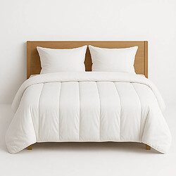 Mortreux Couette Blanche Coton Percale 91 fils - Tempérée - 220x240 - 13051