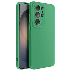 Avizar Coque pour Galaxy S26 Ultra en Silicone Souple avec Renfort Bloc Caméra Vert