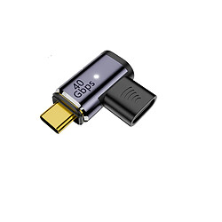 INF Adaptateur Magnétique USB-C Coudé avec Oreilles - Transfert 40Gbps, Alimentation 100W, Vid