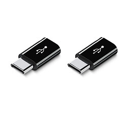 INF Adaptateur double Android vers USB-C court Black