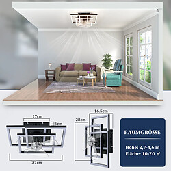 Acheter ZMH Ventilateur De Plafond Avec Éclairage 3000k-6500k 6 Vitesses Avec Télécommande