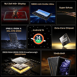 Acheter HOTWAV R10 Pro Robust Tablet 4G LTE Dual SIM