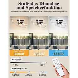 ZMH Ventilateur de plafond LED avec éclairage 68 cm 6 vitesses avec télécommande pas cher